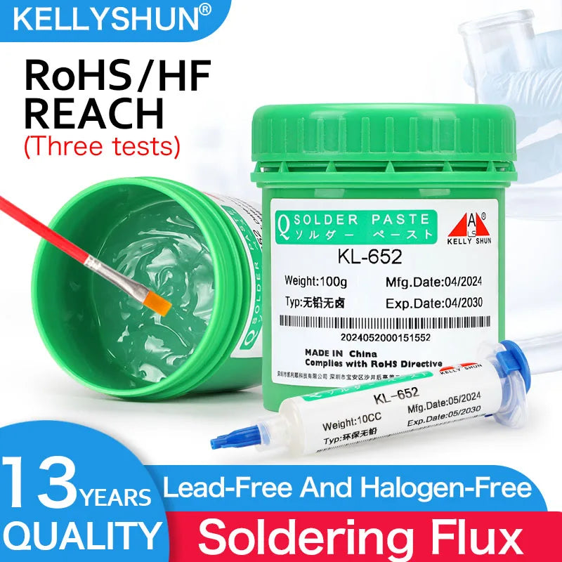 100% Original 100G Soldering Flux for Welding SMD Desoldering BGA Soldering Paste Flux, No-Clean Soldering Pcb Repair Welding