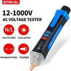 Non-Contact Voltage Tester Pen Smart Voltage Detector Infrared Indicator 12-1000V Test Pencil Breakpoint Finder With Flashlight