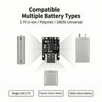 1-20Pcs TP4056 3.7V Lithium Battery Charging Discharging Board With Protection Type-C USB Type C Li-ion Battery Charging Board
