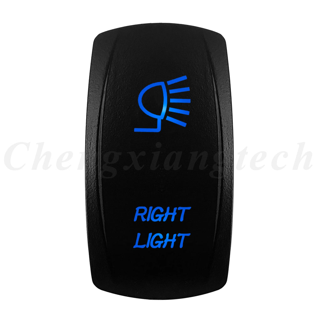 12V 20A Blue Led Car Boat Laser Rocker Switch ON OFF, (ON) OFF, ON OFF ON, (ON) OFF ON, (ON) OFF (ON) Waterproof