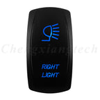 12V 20A Blue Led Car Boat Laser Rocker Switch ON OFF, (ON) OFF, ON OFF ON, (ON) OFF ON, (ON) OFF (ON) Waterproof