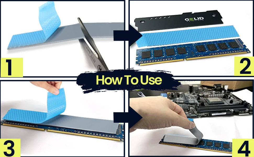 GELID GP-Ultimate Thermal Pad 15W/MK CPU/GPU Graphics Motherboard Silicone Grease Pad Heat Dissipation Silicone Pad Multi-Size