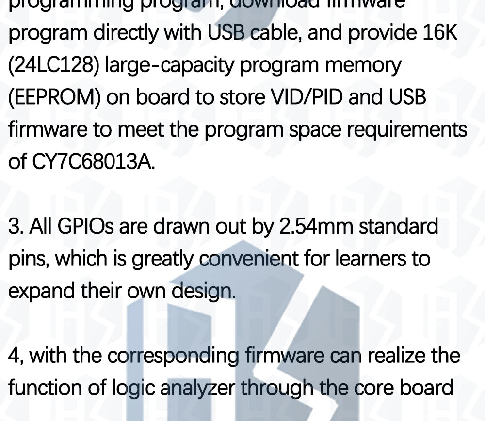 1~5PCS EZ-USB FX2LP CY7C68013A USB Core Board Development Board USB Logic Analyzer With I2C Serial SPI Interface Module Mini USB