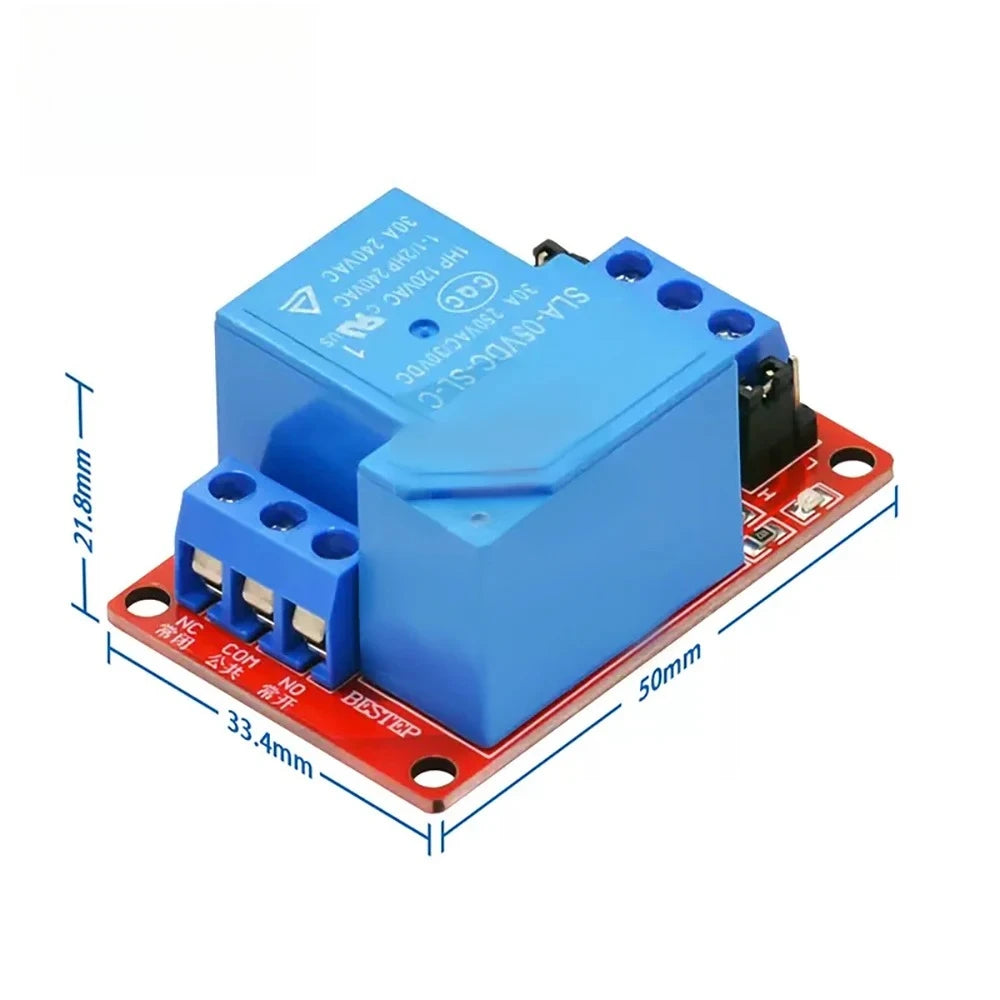 1PCS 5V 12V 30A Relay Module High/low Level Trigger Large Currents 1 Way Relay Modules with Optocoupler Isolation for Arduino