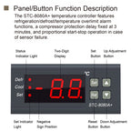 STC-8080A+ Digital Temperature Controller Thermostat Switch for Freezer Refrigerator Cold Storage Cooling Defrost Display