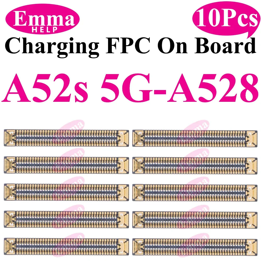 10Pcs USB Charger Charging Port FPC Connector For Samsung Galaxy A12 A22 A32 A52 A72 A02 A03 A13 A23 A33 A53 A73 Plug On Board