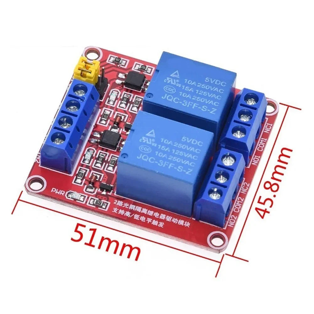 1 2 4 6 8 Channel 5V 12V 24V Relay Module Board Shield with Optocoupler Support High and Low Level Trigger for Arduino