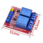 1 2 4 6 8 Channel 5V 12V 24V Relay Module Board Shield with Optocoupler Support High and Low Level Trigger for Arduino
