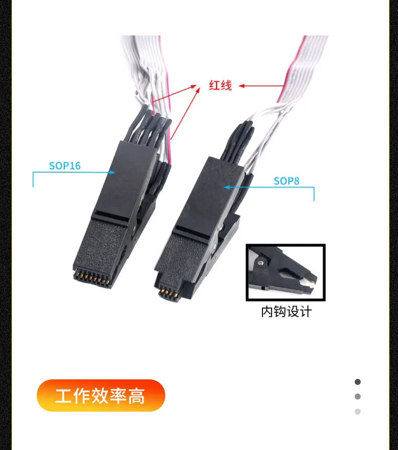CH341A/B Programmer Adapter+SOP8 Clip+SOIC8 Adapter with Cable+1.8V Adapter CH341A EEPROM Flash BIOS USB Programmer ZIF Adapter