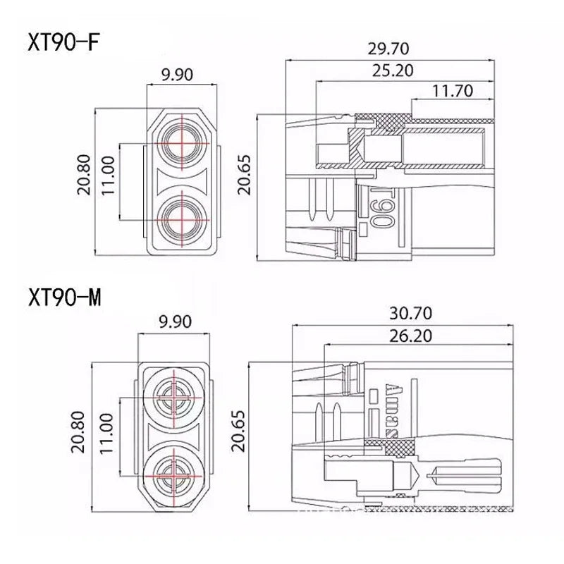 1/5/10 Pair XT60 XT-60 Male Female XT30 XT90 Ball Connectors Plug T Plug For RC Lipo Battery Rc Drone Airplane Car Accessories