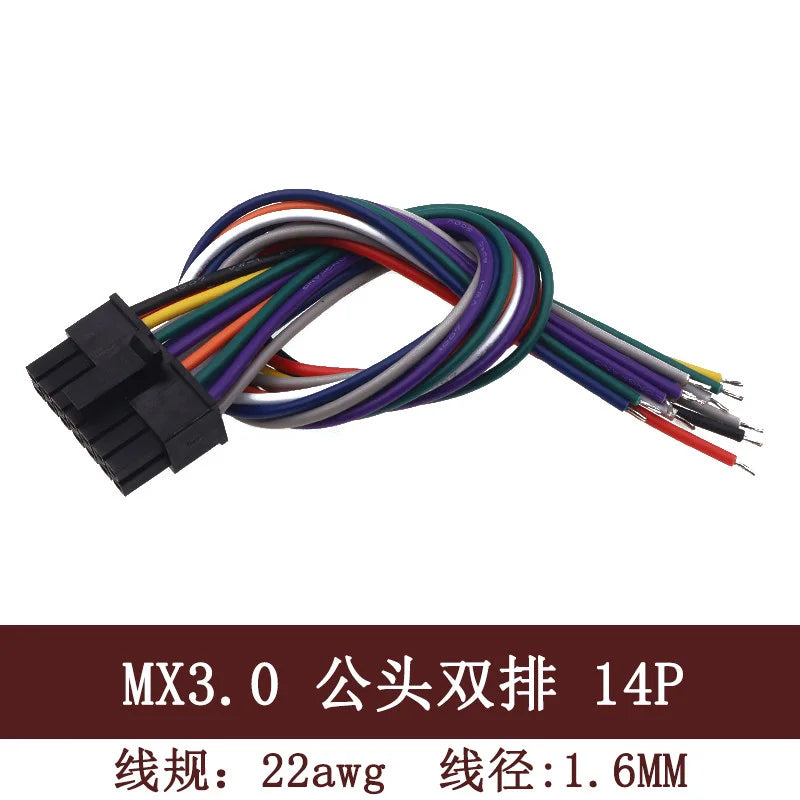5PC Micro-fit Molex MX3.0 43025 43020 22AWG Dual Row Small 5557 5559 Male Female Air Dock Electronic Terminal Wire Cable Harness