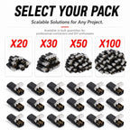 20/30/50/100 D2 Quick Wire Connector Solderless Push-in Terminal Block Electrical Cable Splice Connector for Home DIY Automotive