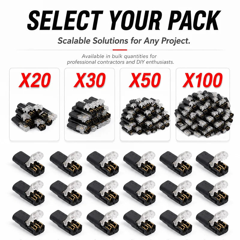 20/30/50/100 D2 Quick Wire Connector Solderless Push-in Terminal Block Electrical Cable Splice Connector for Home DIY Automotive