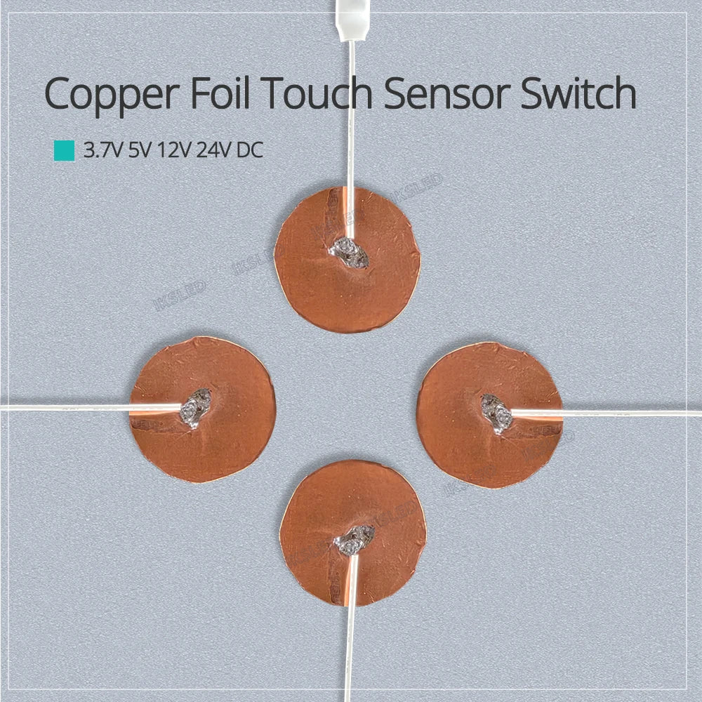 DC3.7V5V12V24V Mini Touch Sensor Switch Copper Foil Partition Touch Switch LED Dimming Controller Penetrating Wood Board Glass