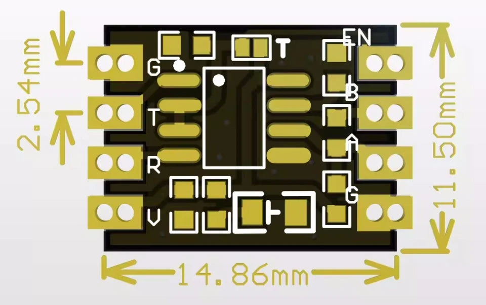 ZY-MAX485/SP485 TTL To RS485 Communication Module Microcontroller Level Conversion