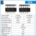 LCTC 3-Phase  SSR10A 25A 40A 60A 80A 100A 120A DC to AC AC to AC DC to DC Solid State Relay Zero-crossing Relay 3-32VDC