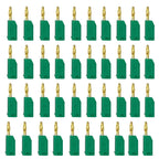 40Pcs 2MM Stackable Banana Plug Soldered Electrical Connector with Socket Jack for DIY Use
