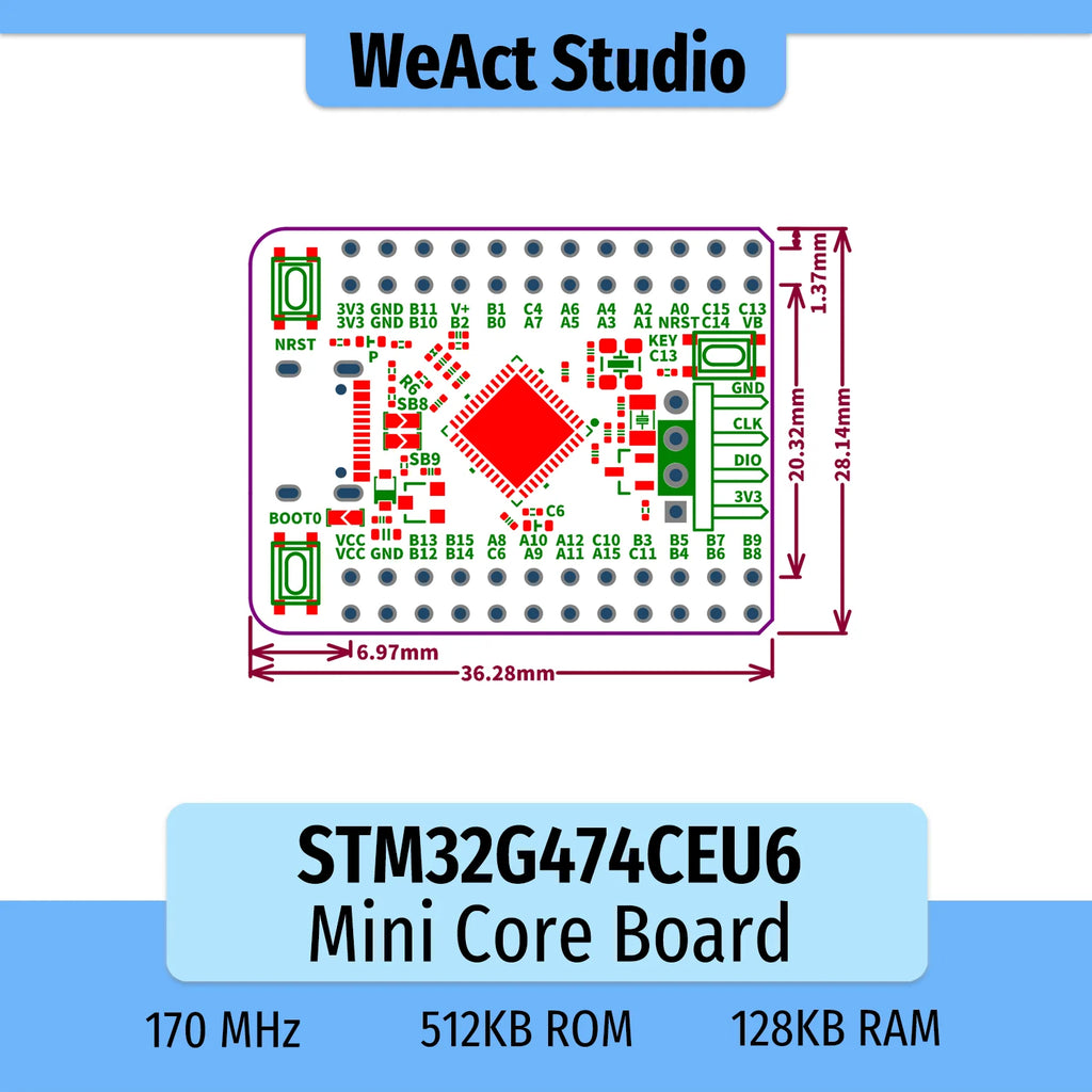 STM32G474CEU6 STM32G474CE STM32G474 STM32G4 ARM STM32 Minimum System Development Board Demo Board Core Board
