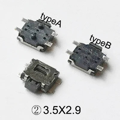 50PCS 3x4 2Pin 4Pin SMT 3.5x4.7mm Momentary Tactile Push Button Switch Phone Side Button Micro Switch PCB Mounting