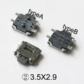 50PCS 3x4 2Pin 4Pin SMT 3.5x4.7mm Momentary Tactile Push Button Switch Phone Side Button Micro Switch PCB Mounting
