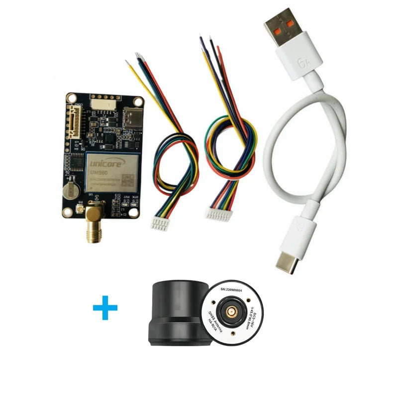 RTK UM980 High Accuracy Multi-Frequency Unicore GNSS Module VS F9P with Antenna for GPS Base Station RTK Receiver Board OEM