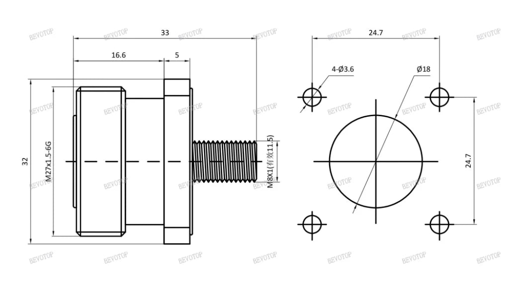1PCS L16 N/Q9 BNC/TNC/UHF Flange Connector Male Plug/Female Jack 4-Holes Flange Panel Chassis Mount Coaxial Solder Nickel Plated