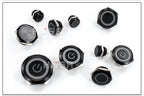 12/16/19/22/25/30mm Short Stroke Mini Waterproof Metal Push Button Switch Power Led Light Momentary 5/12/24/220V Black 1NO