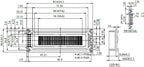 16x2 Character LCD Module 5V STN Gray Transflective 6800 Parallel Interface Russian Font Display 1602-DB