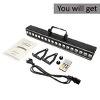 18x3w LED Light Bar With Aux Lighting 18x3w RGB Full Color Club Lights Nightclub Effect Lighting