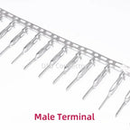 50pcs 2.54mm Dupont connector Male/Female Pin Way Cable Plug 2/3/4/5 Pin Electrical Pin Jumper Header Housing Wire Connector Kit