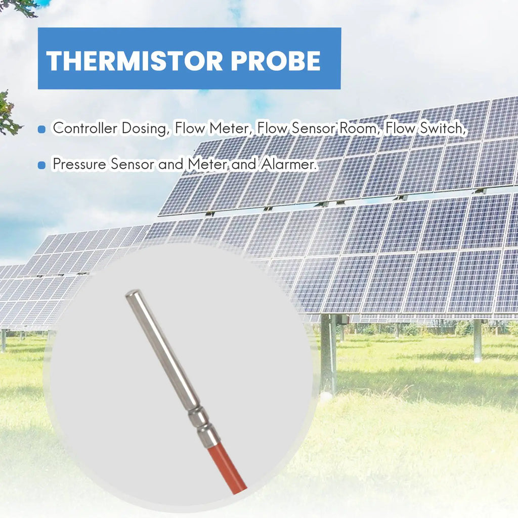 【Flash-Deal!】2 Wire PT1000 Temperature Sensor Thermistor Silicone Gel Coated 1.5Meters Probe 45Mm X 5Mm -50-180 Centigrade Rtds