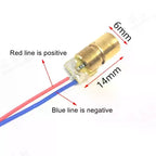 10pcs Adjustable Mini Laser Pointer Diode RED Dot Laser Diod Circuit 3V/5V 5mW 650nm Module Pointer Sight Copper Head