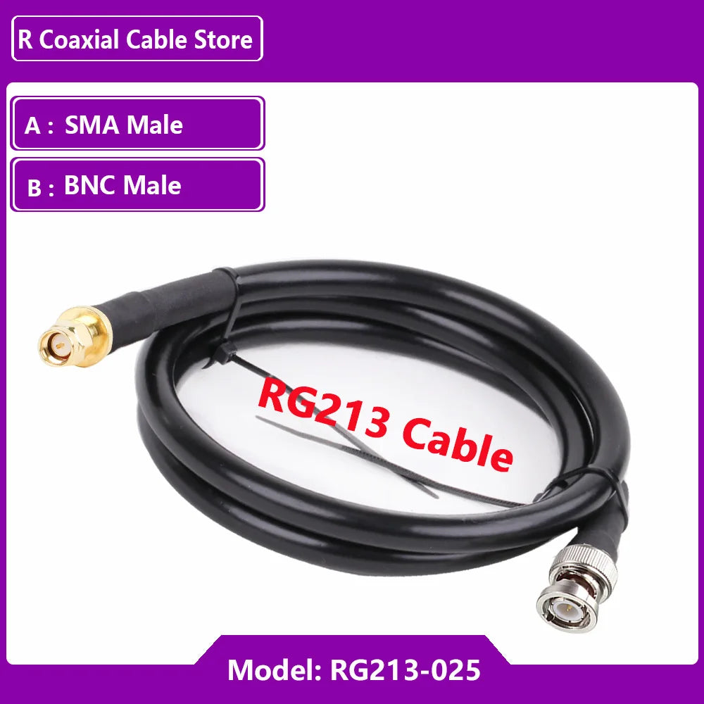 BNC Male to BNC / SMA RF Coaxial RG213 Cable Pigtail Radio WIFI Extension Cable Cellular Amplifier Cell Phone Signal Booster