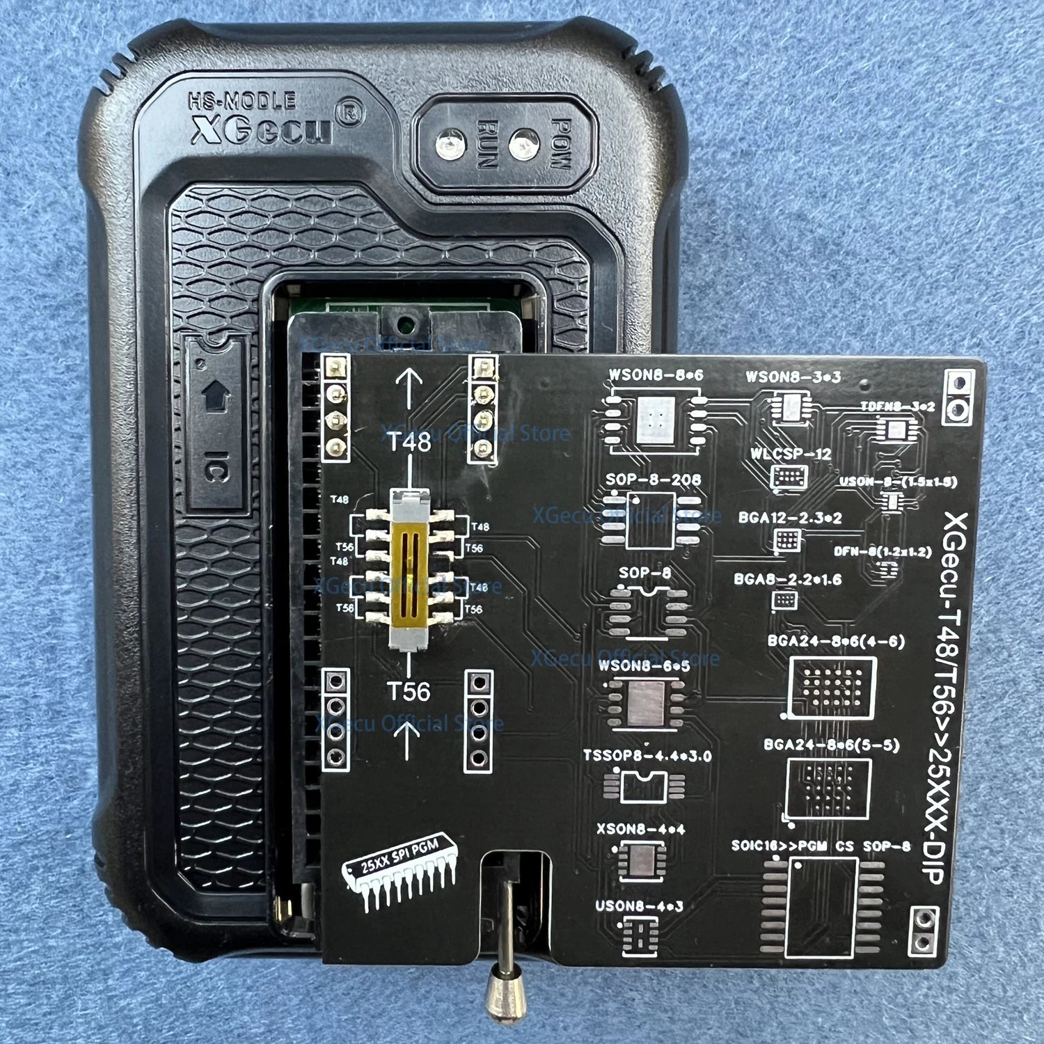XGecu T48 (TL866-3G) Programmer Support 34000+ ICs for SPI/Nor/NAND Flash BIOS MCU EEPROM AVR PIC + 17-in-1 adapter + ISP cable