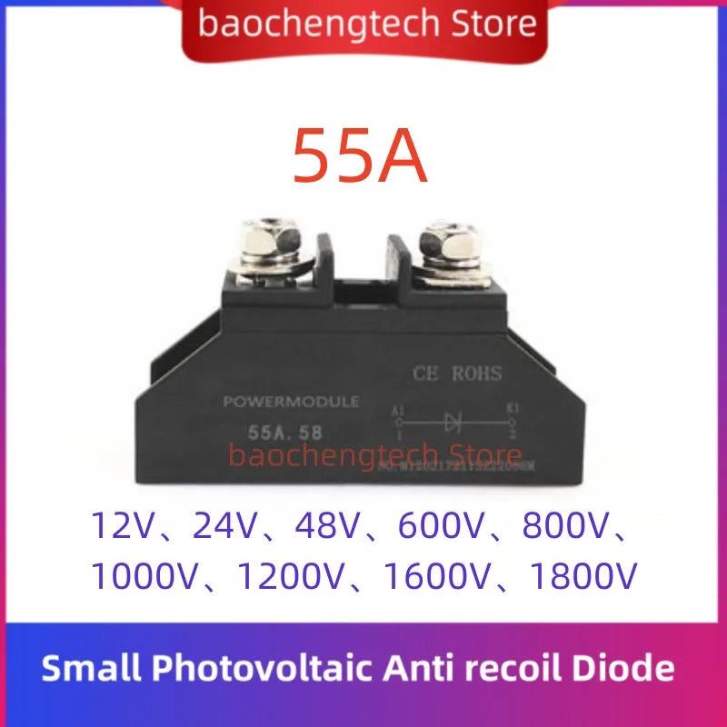 55A 1800V Small anti-reverse diode M220.58 package12V、24V、48V、600V、800V、 1000V、1200V、1600V High power diode Spiral  diode