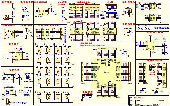 AVR Microcontroller Development Board ATMEGA128 Development Board Learning Board Experimental Board New Original Chip