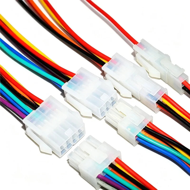 10pcs 5557 5559 0.75mm2 18AWG Terminal Cable 2P 3P 4P-24P MX4.2 Male Female Plug Air Docking Extension Computer Auto CarHarness