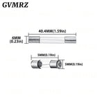 10pcs/lot 5*20mm 6*30mm Fast Blow Glass Tube Fuses 5x20 6x30 mm 250V 0.5 1 2 3 4 5 6 8 10 15 20 25 30 A AMP Fuse