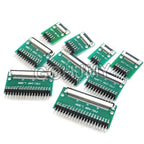 0.5mm 1.0mm To 2.54mm FPC FFC Adapter Board Connector Straight Needle And Curved Pin 6 8 10 12 20 24 26 30 34 40 50 60 80 Pin