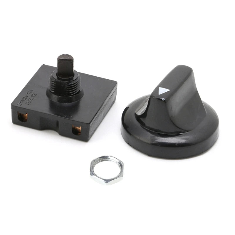 OOTDTY 4-Position 3-Speed Fan Selector Rotary Switch Governor with Knob 13AMP 120V-250V