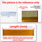 2pcs 0.5mm Pitch FPC FFC Flat Flexible Cable 6P/8P/10P/12P/14P/16P/20P/24P/26P/28P/30P/32P/40P/50P/60P Gold Finger Contact