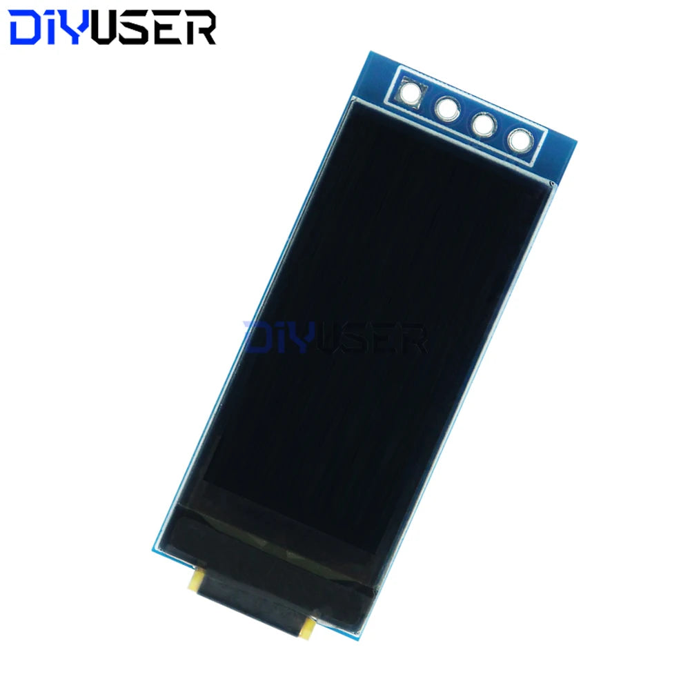 1.09 Inch OLED Display Module 128x64 White SSD1312 I2C, 4 Pin Interface for Raspberry Pi, Low Power Wide View