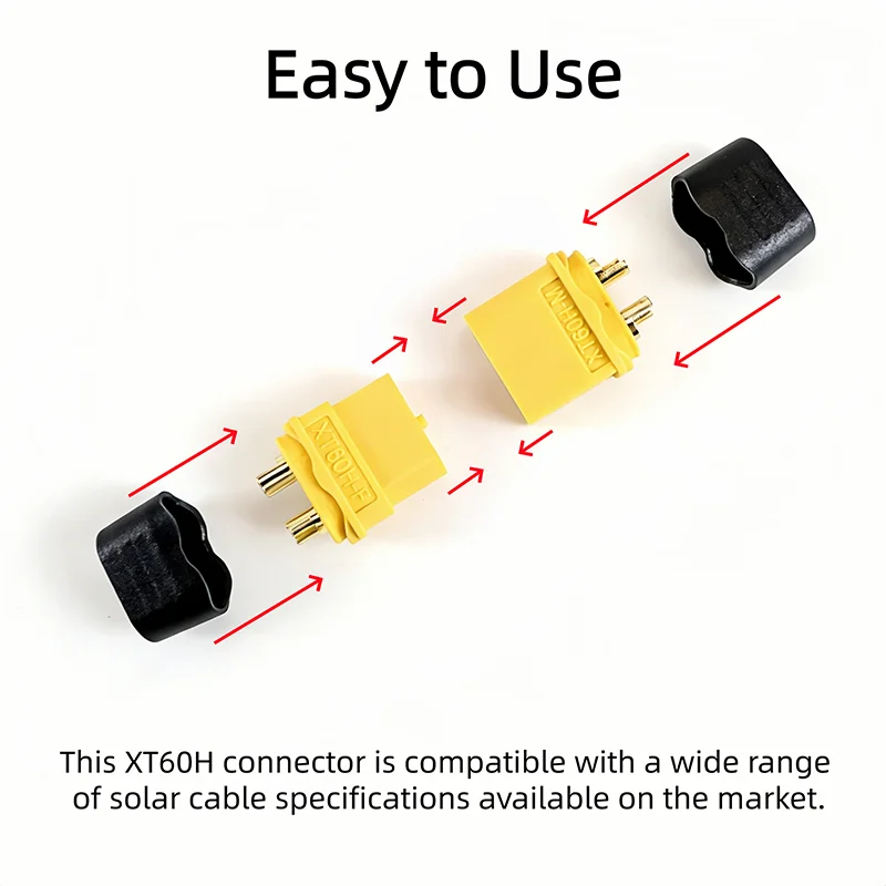 XT60H Connector Plug with Sheath Housing Female Male XT60 Bullet Adapters Connectors for RC Lipo Battery Car Drone Airplane