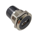 10PCS Panel Openings, 24 Metal Circular D-Shaped USB 2.0 3.0 Single Port Double Port Female Socket Waterproof Joint