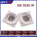 3W 3535 Deep Infrared IR High Power LED Light Source Band 660nm 700nm 730nm 740nm 800nm 850nm 940nm 1050nm Lamp Beads