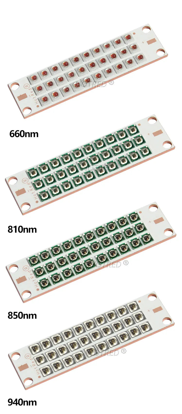 High Power LED Chip IR Infrared 730nm 810Nm 850nm 940nm Deep Red 660nm 30W 50W 100W Grow Plant Light for Night Vision CCTV Camer