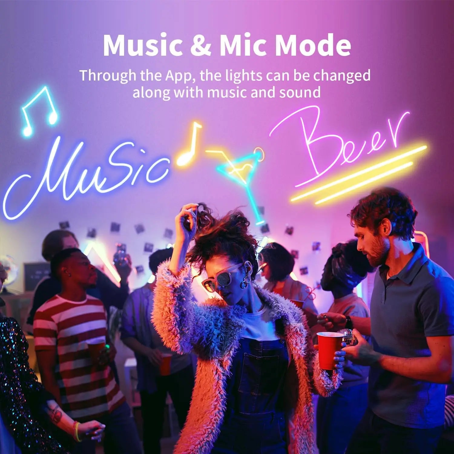 Bluetooth RGB Neon LED Strip 1-10m DC5V USB IP65 Waterproof Flexible Tape with App/Remote Control Music Sync for Home Decor