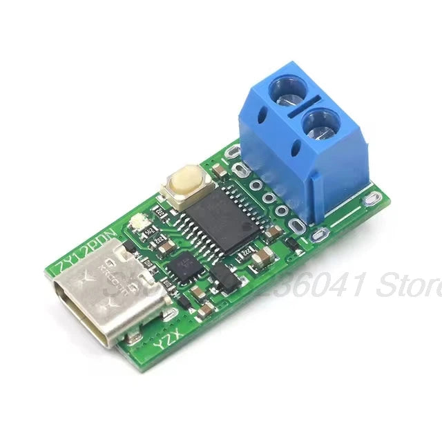 ZY12PDN Type-C USB-C PD2.0 PD3.0 to DC Fast Charge Charging Trigger Polling Detector Notebook Power Supply Change Board Module