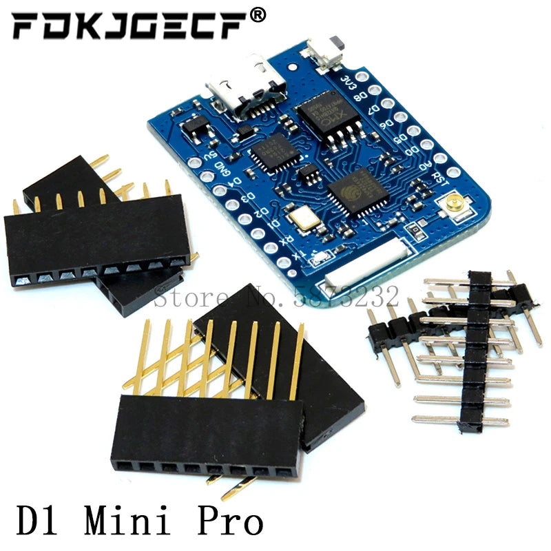 ESP8266 D1 Mini Pro V3.0 Wifi Development Board Nodeu WS2812 RGB DHT11 DHT22 AM2302 Relay DS18B20 BMP180 Motor For Wemos Diy Kit