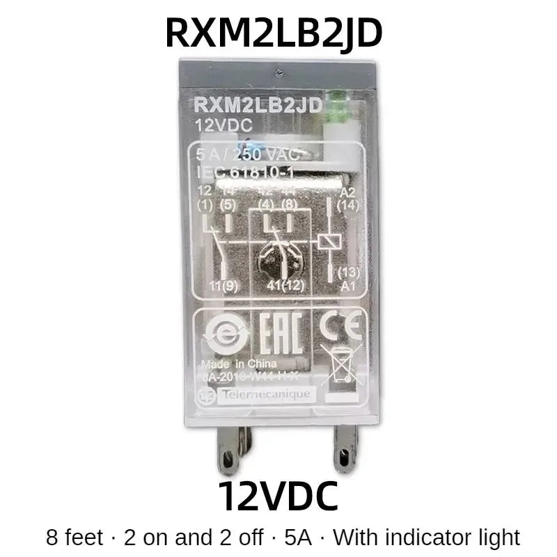 Schneider Electric Intermediate Relay RXM2LB2BD JD RXM4LB2P7 F7 RXM4LB2BD 24V 230V RXZE1M2C RXZE1M4C 8 Feet 14 Feet Base